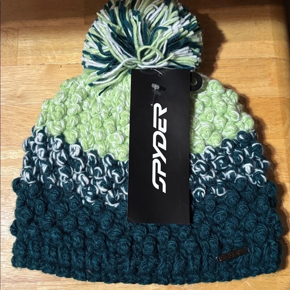 Spyder winter ski Snowboarding Pom beanie Hat